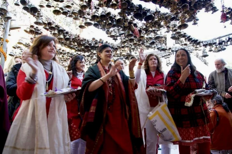 Yoga retreat visit to Jhula Devi Temple